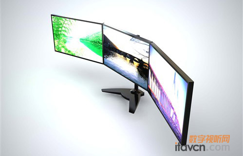 多屏拼接超级感官 HKC新品显示器上市