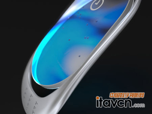 透明触摸屏+3d全息投影概念手机cobalto